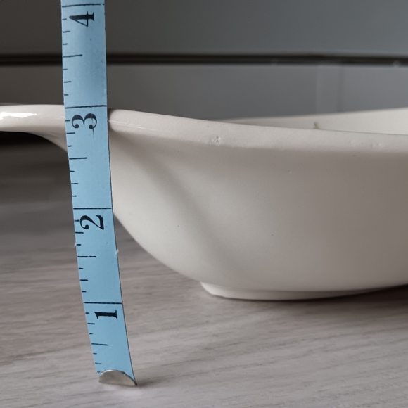 Effetti Home Oval Serving Dish Made it Italy Vegetable Picture 12" Ivory Purple - Picture 4 of 7